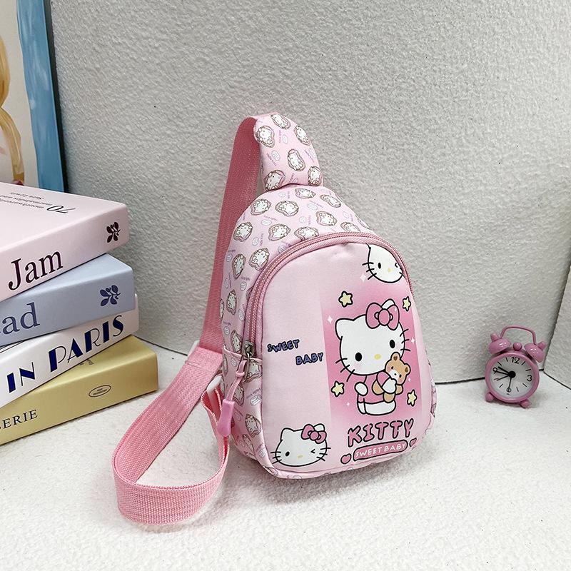 Cartoon Kids' Mini Chest Bag: Lightweight Toddler & Kindergarten Crossbody Backpack for Snacks & Toys