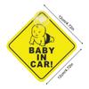 BABY ON BOARD BABY IN CAR Reflective Decal Strong Adhesive PVC Safety Warning Sticker For Suction Cup Car Accessories