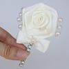 1Pc The Stylish Flower Shaped Brooch Is Studded with Pearls