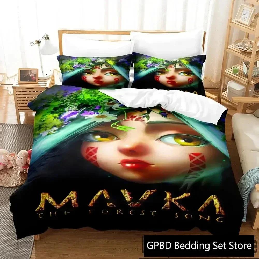 Neuer 3D-Druck Mavka Das Lied des Waldes Bequemer Bettbezug Steppdecke Kissenbezug Bettwäscheset Kinder Schlafzimmer Dekoration Heimtextil