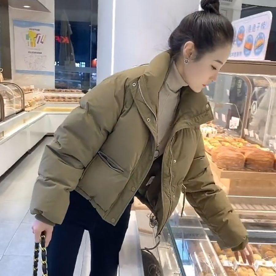 Fashionable Short Stand Collar Bread Coat/Cotton Jacket Thickened and Warm