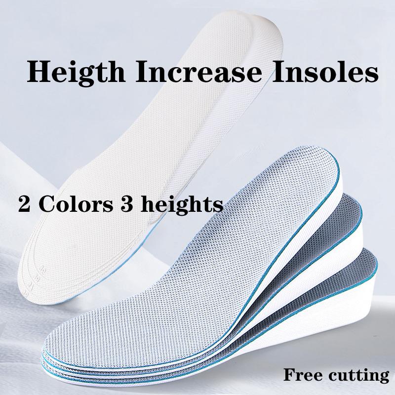

Стельки для увеличения роста EVA для женщин и мужчин, 2/3/4 см вверх, невидимая поддержка свода стопы, ортопедические стельки на клиньях, повседневные, повышающие подъем 35