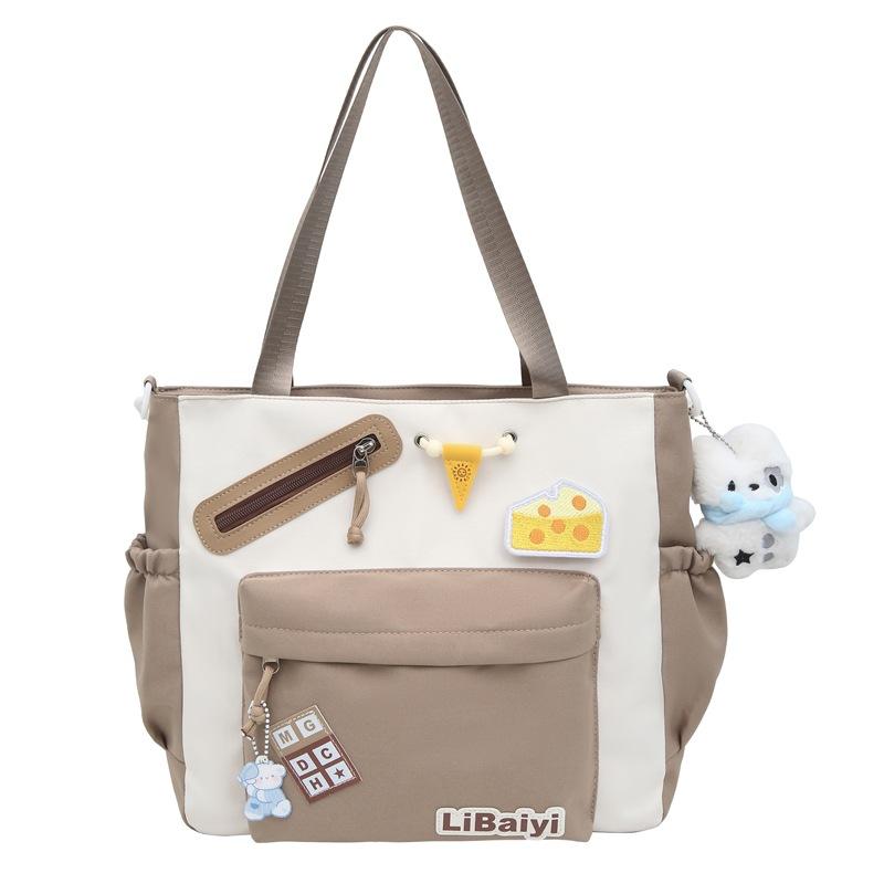 Niche Cute Tutoring Bag Student Lightweight Japanese Girl Large Capacity Bag Art Class One-shoulder Crossbody Bag