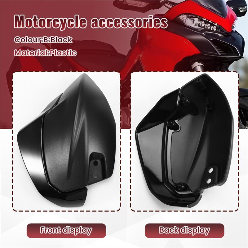 A51K-Защита рук для Ducati Multistrada V2 S 2025 Защита рук Слайдеры Защита руля мотоцикла Ветровое стекло Дефлектор воздуха чёрный