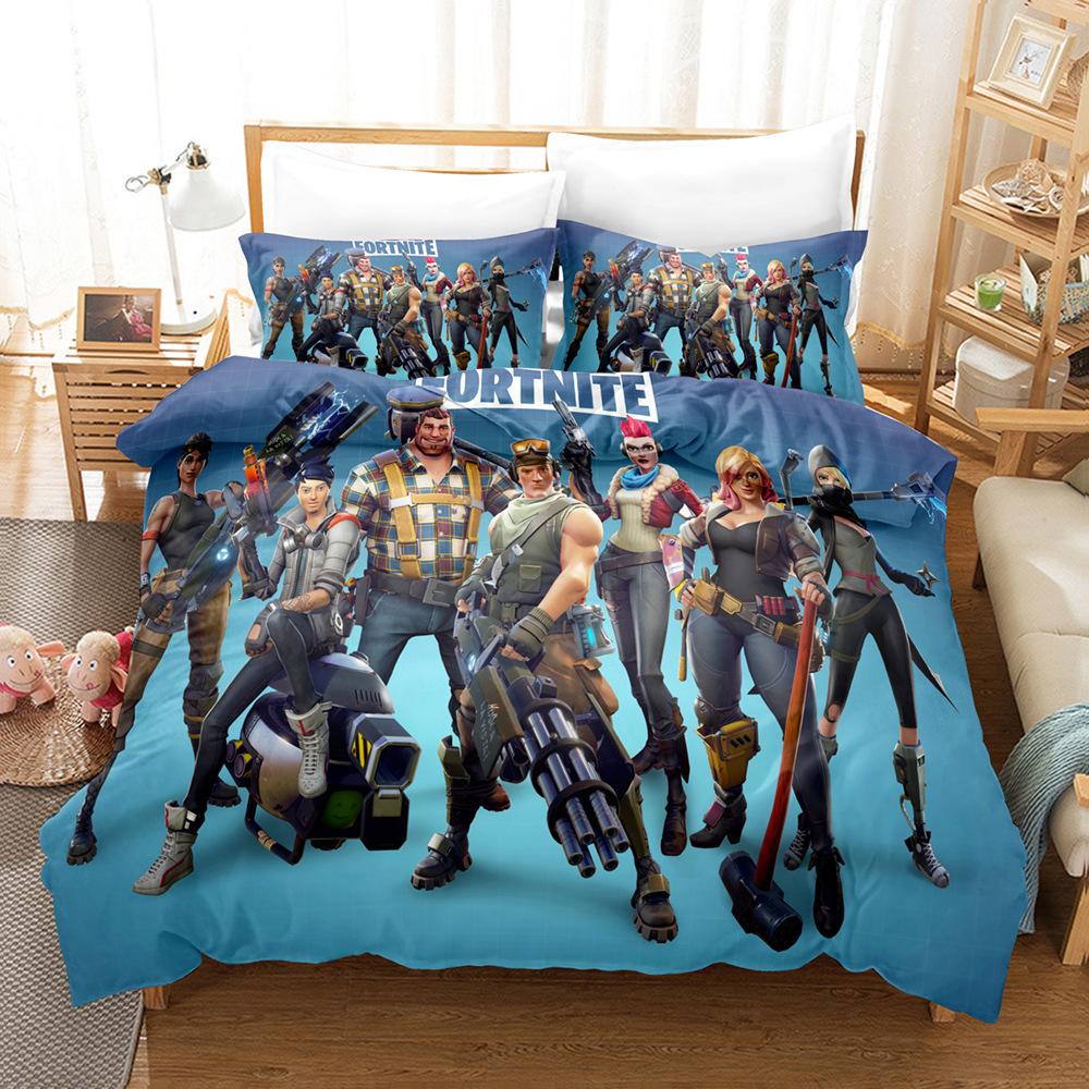 

Digital Printing Fortnite Bedding Three-Piece Set Plus Printing Four-Piece Set 140 * 210 two-piece set