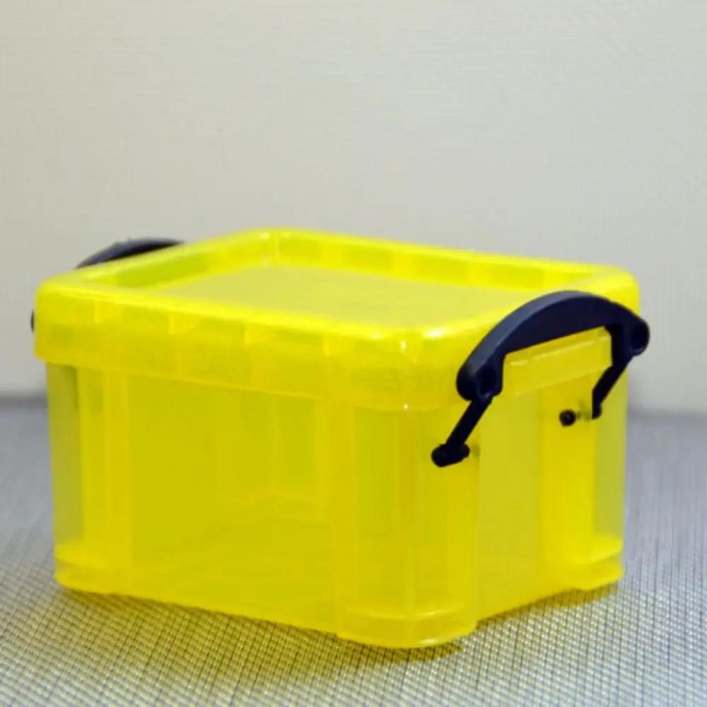 Candy Color Buckle Storage Box Desktop Sundries Organizer Cute Mini Jewelry Organizer Box Hair Clips Container