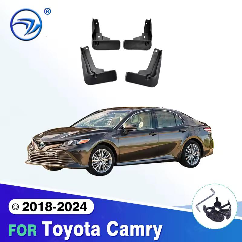 Set Molded Car Mud Flaps For Toyota Camry 2018  Base LE XLE XV70 Mudflaps Splash Guards Mud Flap Mudguards Fender