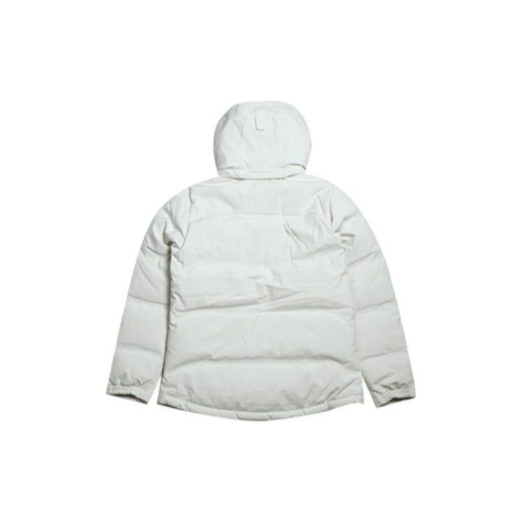 Columbia Solid Color Hooded Logo Print Down Jacket Women Outerwear White XR7668-191