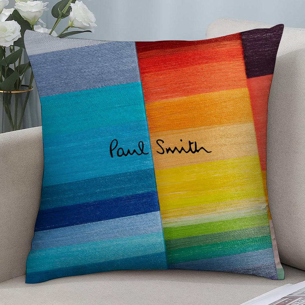 S-Smith Fashion P-Paul Pillow Case Short Plush Pillow Covers Sofa Decorative Gift Home Double-sided Printing Cushion Cover