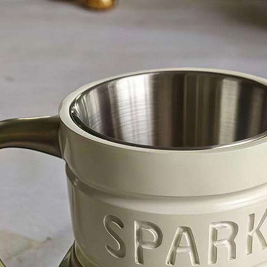 Funkenfangbecher Auto-Thema Kaffeetasse Retro-Motor Funkenfang-Design Trinkgeschirr für Auto-Liebhaber Mechaniker Geburtstags-Weihnachtsgeschenke
