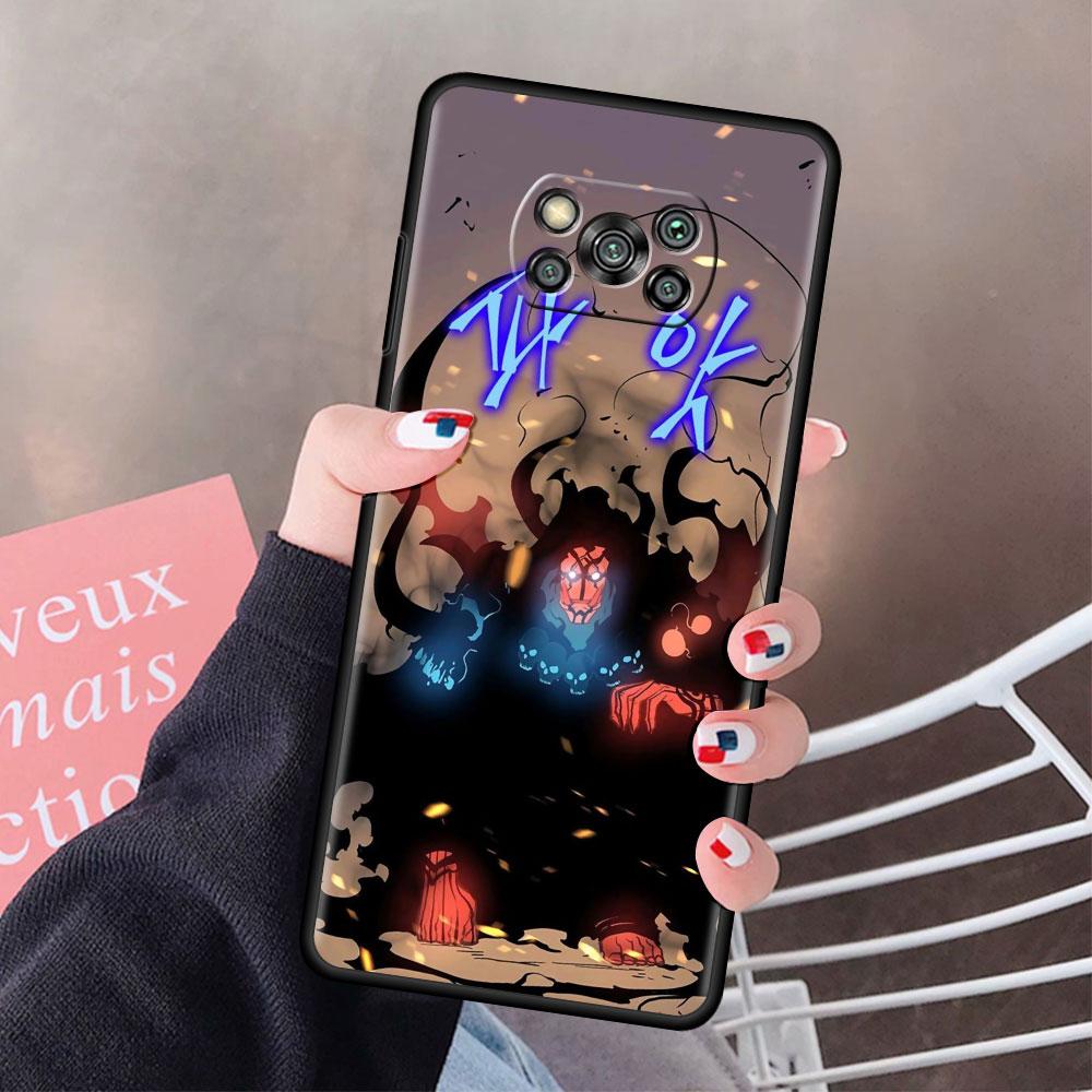 Husa din Tpu pentru Xiami Poco X3 NFC M3 F1 F3 M4 Pro Husa de telefon moale pentru Mi 11 Lite 11T 10T Pro Note 10 Funda Anime Solo Leveling Sac