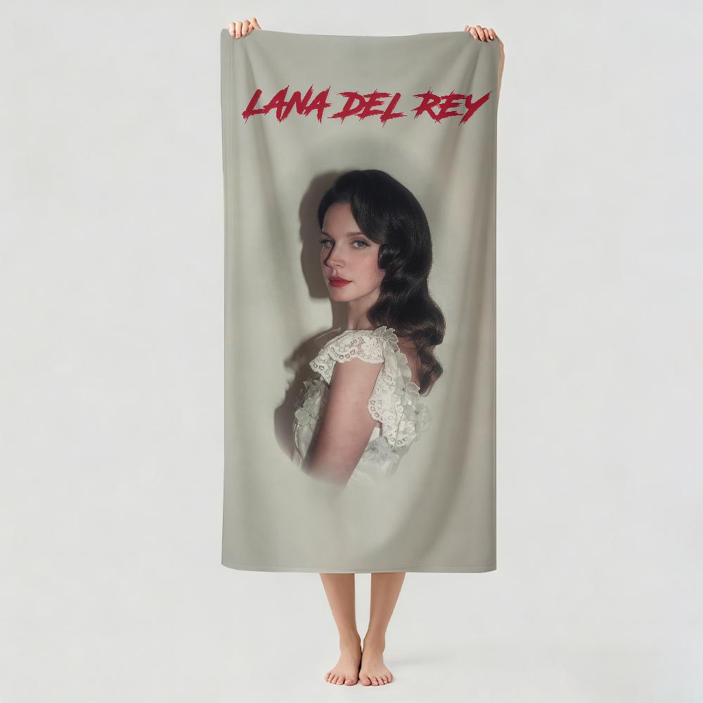 Sänger L-Lana Del R-Rey Handtuch Trocknen Badetuch Anwendbar Für Leichtes Schwimmen Camping Yoga Strand Aus
