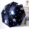 1pc Dino Astronaut Automatic Open/Close Umbrella, Windproof, Folding Compact Umbrella with Lightweight Design for Women/Men143
