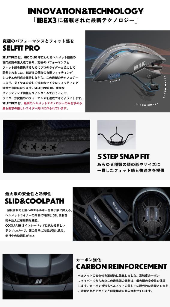 HJC IBEX3 Road Bike Helmet and Ultimate Performance and Fit with Reduced Air Stylish Design for Cycle Racing Size M Helmet, Top-of-the-Line [JCF