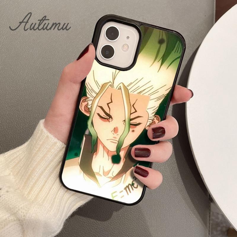 Anime Dr. Stone Senku Ishigami Phone Case for iPhone 11 12 13 14 Pro Max Mini X XR XS SE 2020 6S 7 8 Plus Samsung S21 S22 Cover
