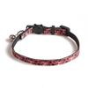 Halloween Collar for Cat Pet Breakaway Collar Suit for Dog Neck Decors Elegant Cat Collar with Castle Cobweb Rose Skull