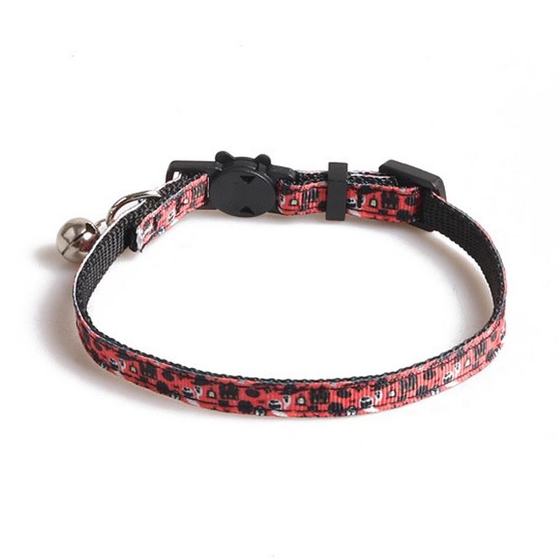 Halloween Collar for Cat Pet Breakaway Collar Suit for Dog Neck Decors Elegant Cat Collar with Castle Cobweb Rose Skull