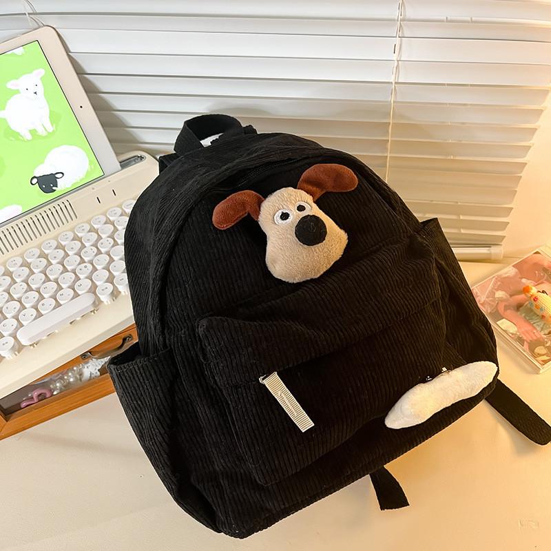 Cute Plush Dog Backpack For Kids Adorable Cartoon Design Lightweight And Comfortable For Preschool