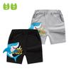 Boys' Middle Pants Summer Boys' Casual Pants Children's Fifth Pants Cartoon Shark Pattern Shorts Pure Cotton Children's Clothing