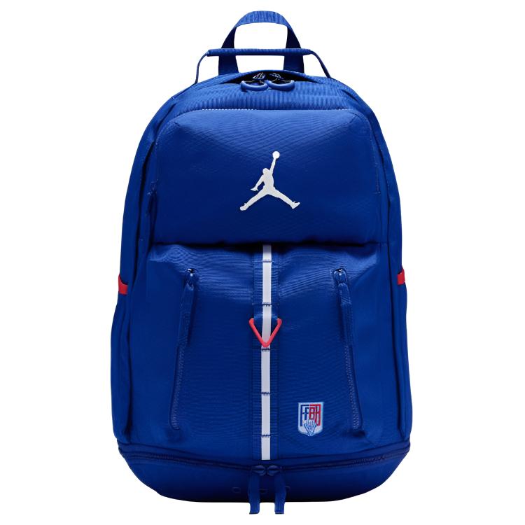 Jordan FFBB Versatile Casual Polyester Backpack Unisex Backpack Blue MA0971-U0K Blue
