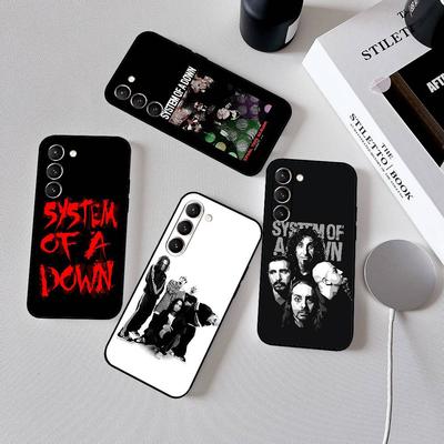 System Of A Down Rock Band Phone Case Black Ultra-thin Shockproof Case For Samsung S24/S25/S22/S30/Note20/Lite/Ultra/5G/Plus/FE