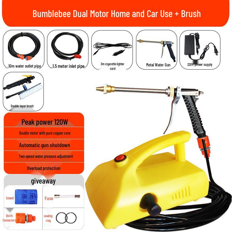 High-Pressure Portable Car Washer Pump and Water Gun