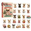 Dog Advent Calendar Calendar, 24Pcs Acrylic 2D Pet Ornament Set with Christmas Box Hanging String, Tree Countdown Decor, Gift for Lovers Holiday