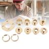 11 Piece Router Guide Kit Brass Efficient Long Lasting Router Template Guide for Woodworking