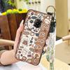 Ring Back Cover Phone Case For ZTE Nubia Focus Pro 5G Phone Holder Wrist Strap Silicone Shockproof Durable Anti-dust