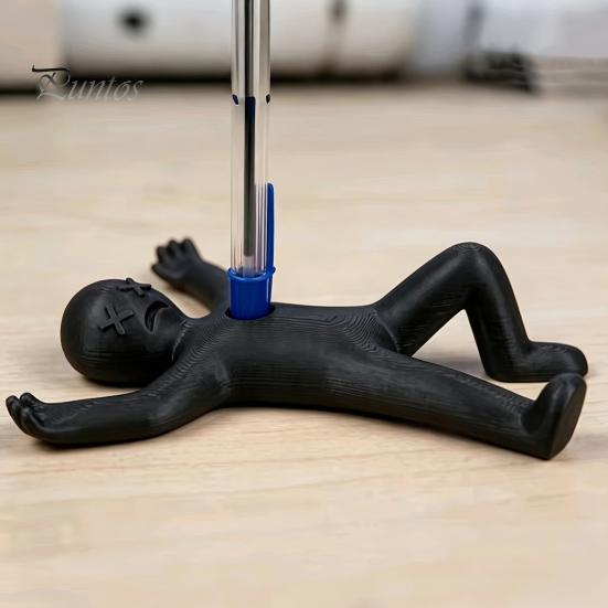 Decorative Pen Holder for Teachers Humorous Human Shape Holder, 3D Printed Fun Pencil Funny Villain Display Creative Stress Relief Desktop Decoration