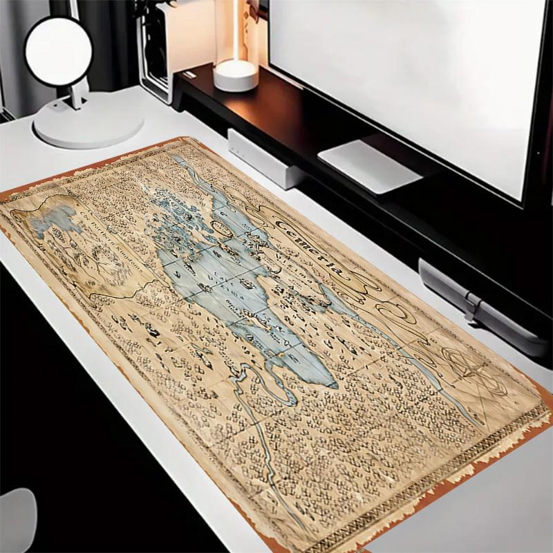The W-Witcher 3 Wild Hunt GAME Theme Premium Non-slip Mouse Pad with Stitched Edges,Durable Rubber Material,for Desktop & Gaming Great Gifts