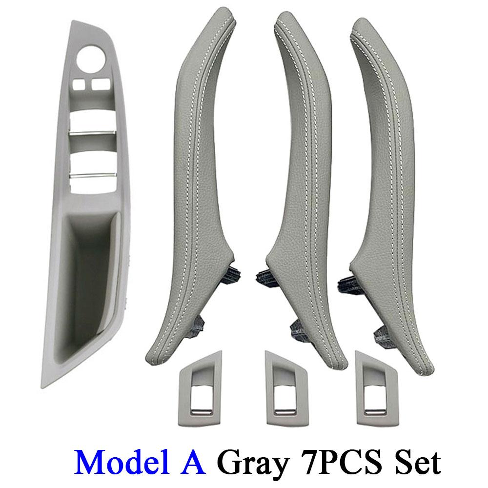 Kierowca z lewej strony wewnętrzne podłokietnik drzwi samochodu pokrywa panelu uchwyt do holowania skórzany zestaw do BMW serii 5 F10 F11 F18 520 523 525 528