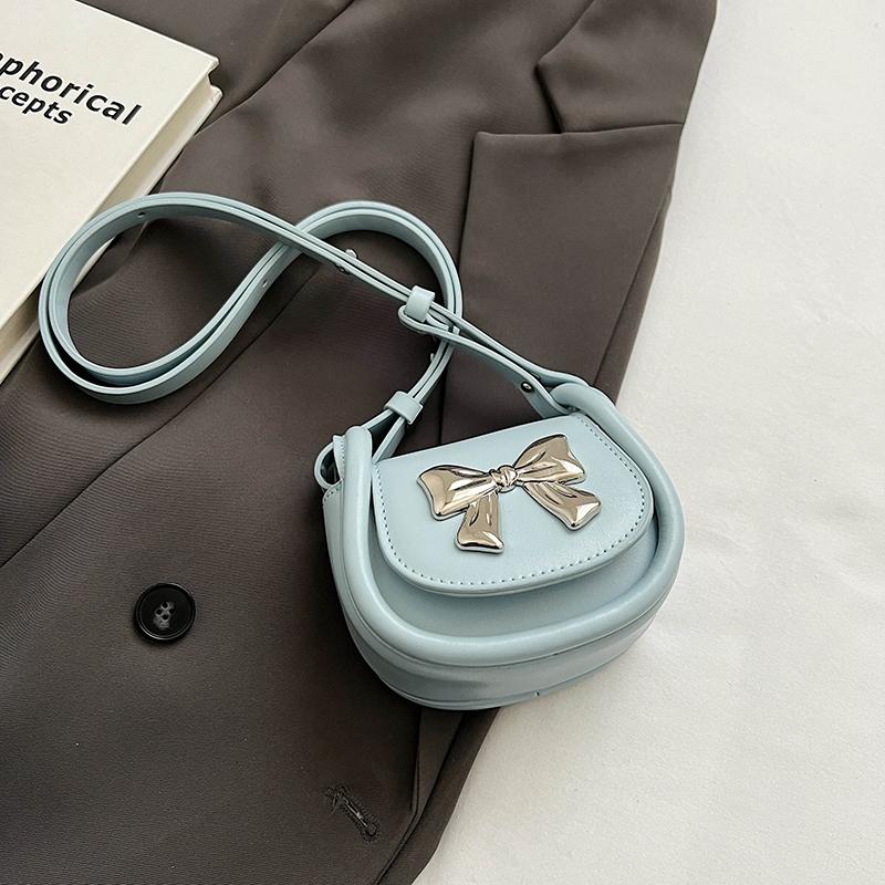 Mini Bow Flap Design Women Crossbody Bags Spring Summer Girls Pink Cute Lipstick Bag Fashion Versatile Lovely Purses