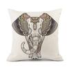 Elephant Print Pillowcase 45*45cm Sofa Cushion Case Pillow Cover Bedding Accessories