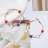 Stylish Five Point Star Ear Hoops Comfortable Alloy Jewelry for Sensitive Skin Portable