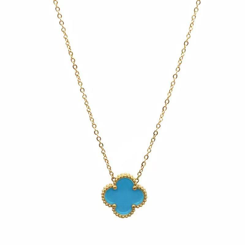 15MM Four-Leaf Clover Clavicle Necklace - Colorfast, Lightweight, Versatile Women's Luxury Ornament