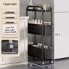 Narrow Gap Multi-Layer Storage Rack for Kitchen and Bathroom