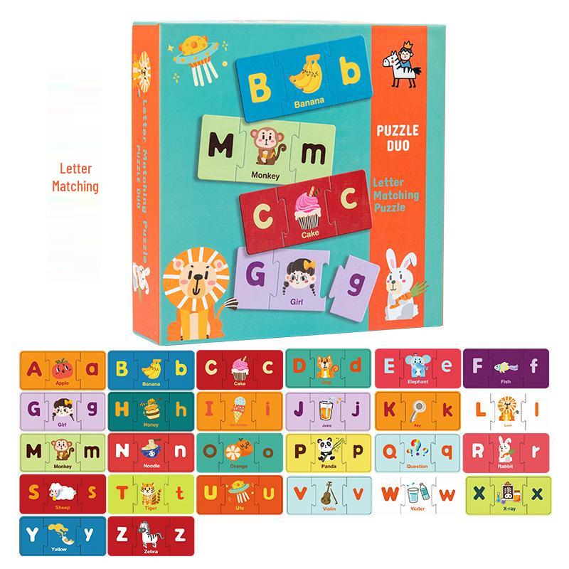 

Многостилевая детская английская игра-пазл на сопоставление - Обучающая игрушка для раннего обучения и концентрации