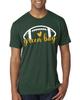 Fan von City of Green Bay Football Gelbes Herz Herren Tri-Blend T-Shirt