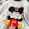 2025 Unisex Dětská 3D mikina s kapucí z plyše Mickey s fleecovou podšívkou – Dětské oblečení v korejském stylu