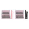 144 Clusters Slant Lash Extensions Kit 10 To 16mm Individual Lash Extensions Kit with 8ml Lash Bond