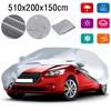 XL-XXL Universal Full Car Cover Waterproof Outdoor Rain UV Dust Proof Silvery Gray