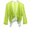 PLEATS PLEASE Made In Japan Long Sleeve Mesh Blouse 5 Yellow-green Women Used