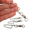 Lure Connecting 10 Pcs Fishing Bait Connecting Rings  Rolling Swivel with Snap Fishing Accessories