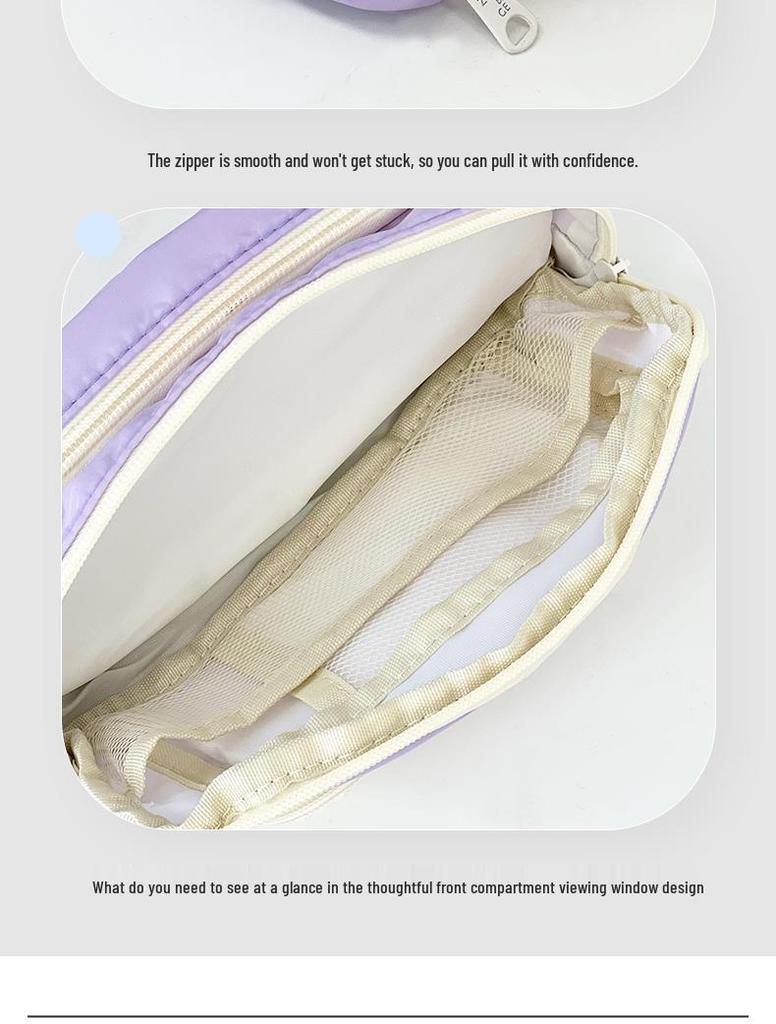 High-Capacity Cute Pencil Case for Girls - Perfect for Elementary and Junior High Students