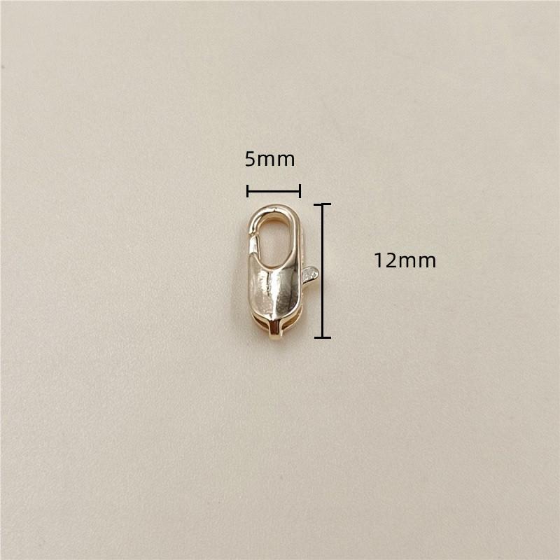 5*12mm 10Pcs For DIY Bracelet Necklace  mobile phone Chain Chains Jump Rings Supplies Lobster Clasp Jewelry Making Handmade Material