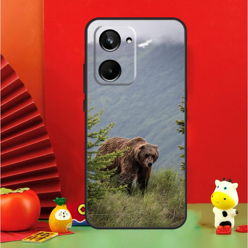 Grizzly Bear For Realme C35 C53 C55 C67 GT Neo 6 GT5 9 10 11 12 Pro Plus C25S C21Y C30 C31 C33 C51 Case