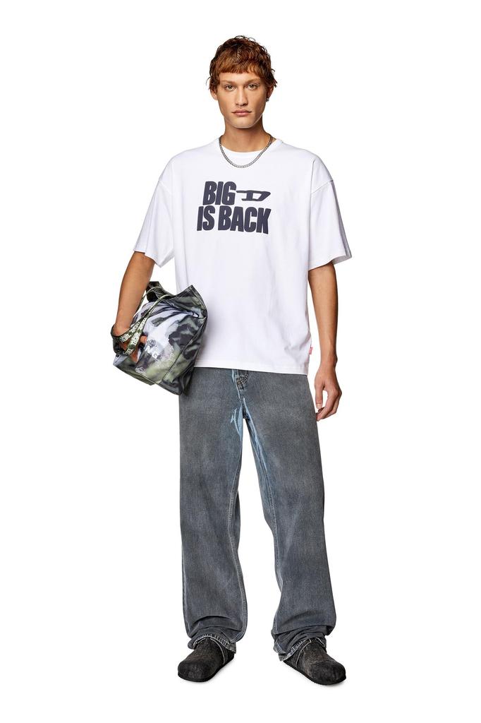 Diesel Men's T-BOXT-BACK T-Shirt A121180NFAE, 2XL, White, Size 100