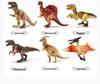 Dinosaur Toy Set: Tyrannosaurus & Triceratops Soft Rubber Figurines for Kids
