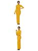 Elastic High-Neck Long-Sleeve Maxi Dress